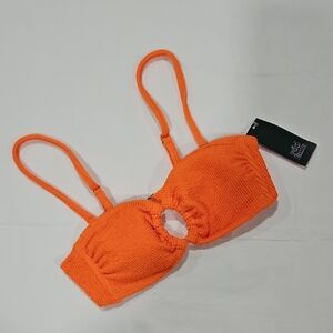 Wild Fable Bright Orange Bikini Top